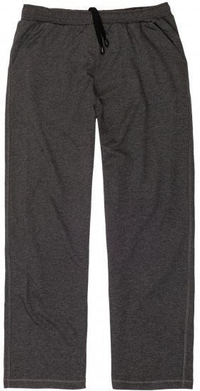Adamo Athen Sweatpants with Open Hem Charcoal - Trenirke & kratke trenirke - Moške Trenirke za Močnejše Postave