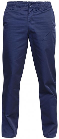 D555 Basilio Pants with elasticated waist Navy - Kavbojke & hlače - Moške Kavbojke in Hlače za Močnejše Postave