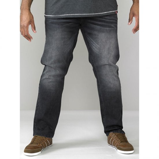 D555 Benson Tapered Fit Stretch Jeans Stonewash TALL SIZES - MOŠKA OBLAČILA MT-6XLT - DALJŠI kroji