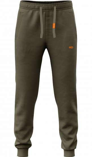 Motley Denim Berlin Sweatpants Dark Khaki - Trenirke & kratke trenirke - Moške Trenirke za Močnejše Postave