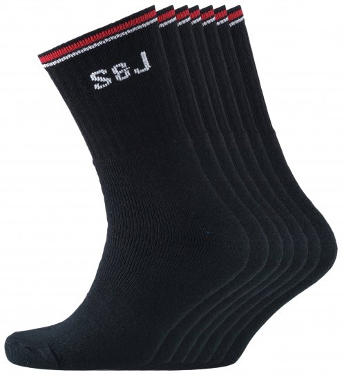 Smith & Jones Bexley 7-pack Socks Black (40-45) - Spodnje perilo & kopalne hlače - Moško Spodnje Perilo za močnejše postave