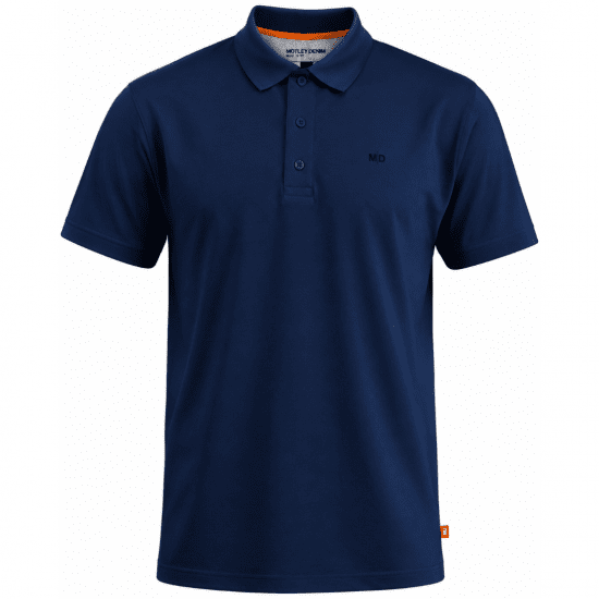 Motley Denim Bratislava Polo Navy - Polo majice - Moške Polo Majice za Močnejše Postave