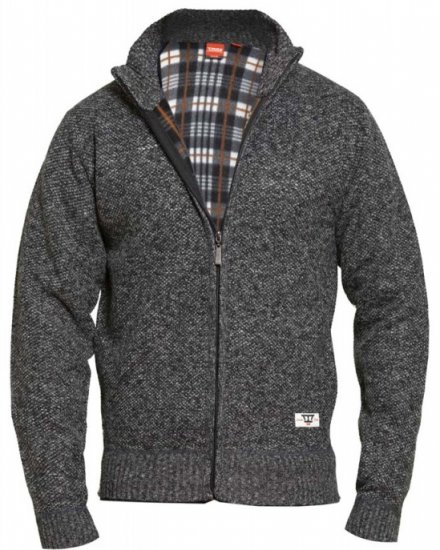 D555 Braxton Sweater Charcoal - Puloverji & jopice - Moški Puloverji & Jopice za Močnejše Postave