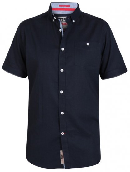 D555 Brixton Shirt Navy - Srajce - Moške srajce za Močnejše Postave