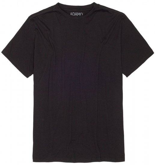 Adamo Bud Regular fit Heavy weight T-shirt Black - Kratke Majice - Moške kratke majice za močnejše postave
