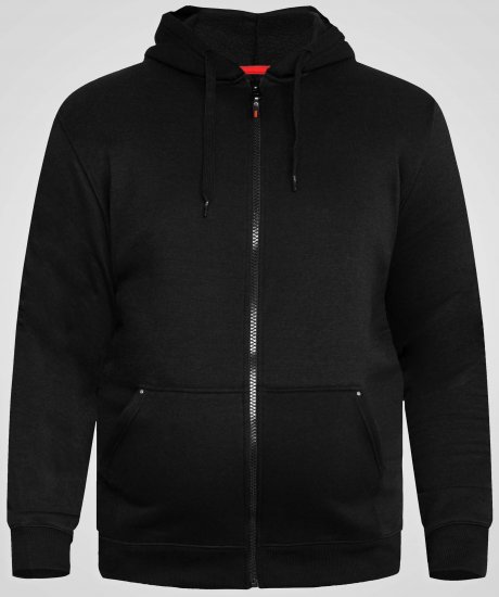 D555 Cantor Hoodie Black - Puloverji & jopice - Moški Puloverji & Jopice za Močnejše Postave