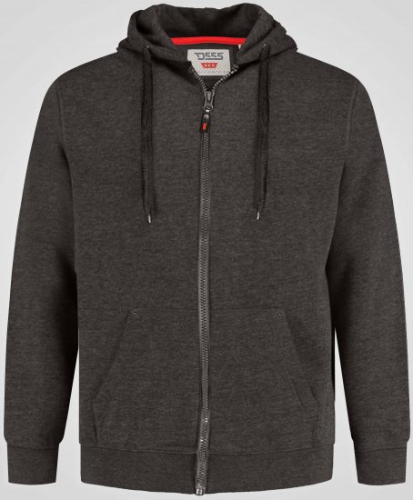 D555 Cantor Hoodie Grey - Puloverji & jopice - Moški Puloverji & Jopice za Močnejše Postave