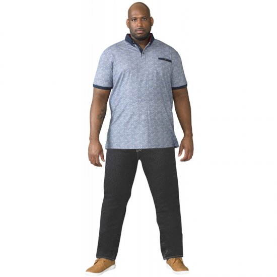 D555 Cedric Tapered Fit Stretch Jeans Indigo TALL SIZES - MOŠKA OBLAČILA MT-6XLT - DALJŠI kroji