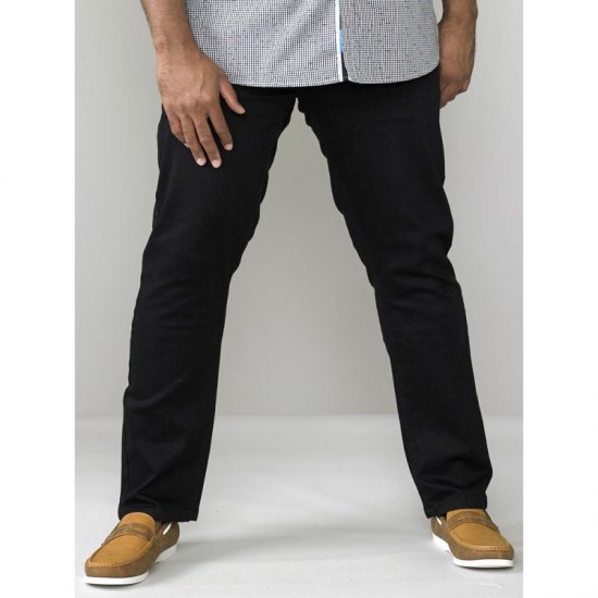 D555 Claude Stretch Jeans Black TALL SIZES - MOŠKA OBLAČILA MT-6XLT - DALJŠI kroji