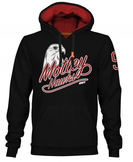 Motley Denim Corby Hoodie Black - Puloverji & jopice - Moški Puloverji & Jopice za Močnejše Postave