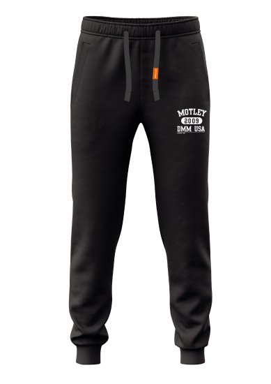 Motley Denim Cork Sweatpants Black - Trenirke & kratke trenirke - Moške Trenirke za Močnejše Postave