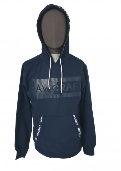 Rawcraft Cregan Hoodie Navy - Puloverji & jopice - Moški Puloverji & Jopice za Močnejše Postave