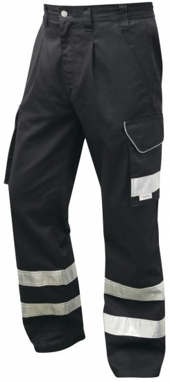 Leo Ilfracombe Cargo Pants Black - Delovne obleke - Delovne Obleke Močnejše postave