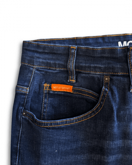Motley Denim Soho 5-Pocket Jeans Dark Wash - Kavbojke & hlače - Moške Kavbojke in Hlače za Močnejše Postave