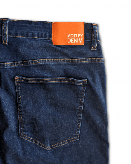Motley Denim Soho 5-Pocket Jeans Dark Wash - Kavbojke & hlače - Moške Kavbojke in Hlače za Močnejše Postave