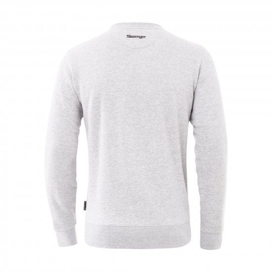 Slazenger Dean Sweatshirt Grey - Puloverji & jopice - Moški Puloverji & Jopice za Močnejše Postave