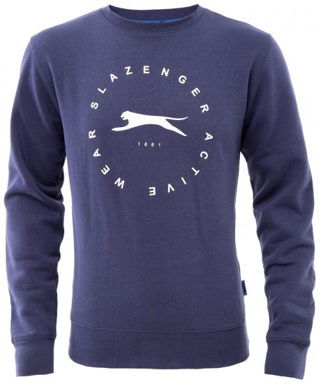 Slazenger Dean Sweatshirt Navy - Puloverji & jopice - Moški Puloverji & Jopice za Močnejše Postave