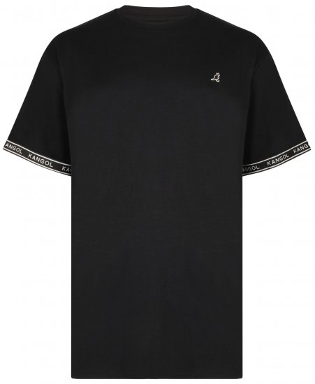 Kangol Descend T-shirt Black - Kratke Majice - Moške kratke majice za močnejše postave