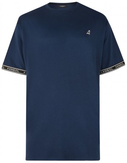 Kangol Descend T-shirt Navy - Kratke Majice - Moške kratke majice za močnejše postave