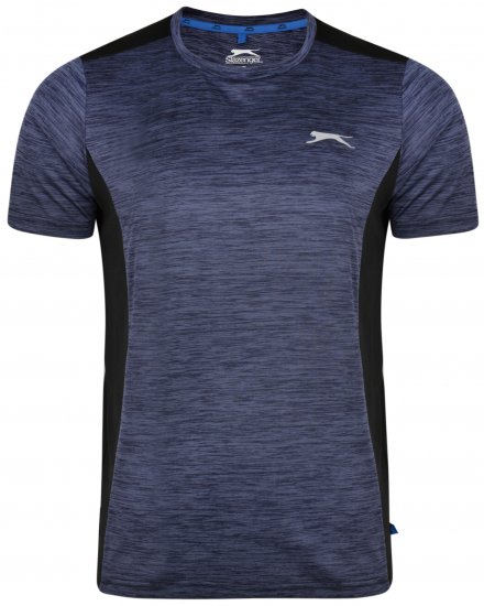 Slazenger Drew T-shirt Navy - Kratke Majice - Moške kratke majice za močnejše postave