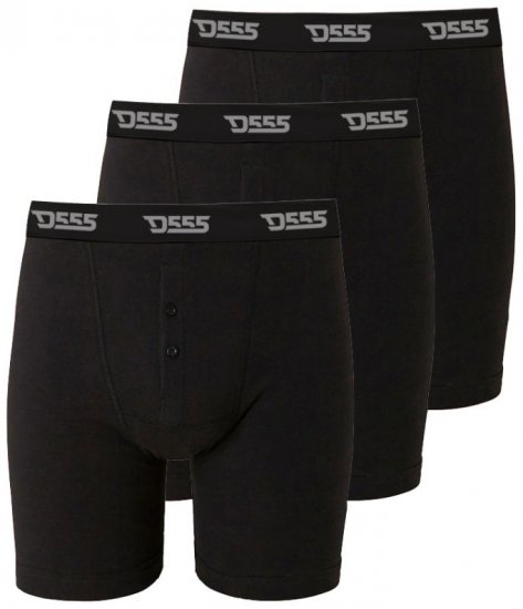D555 Driver Boxershorts 3-pack Black - Spodnje perilo & kopalne hlače - Moško Spodnje Perilo za močnejše postave