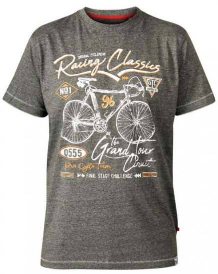 D555 Eastwood Bicycle Crew Neck T-Shirt Khaki - Kratke Majice - Moške kratke majice za močnejše postave