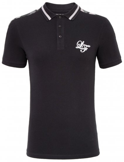 Loyalty & Faith Element Polo Black - Polo majice - Moške Polo Majice za Močnejše Postave