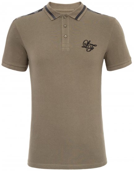 Loyalty & Faith Element Polo Khaki - Polo majice - Moške Polo Majice za Močnejše Postave