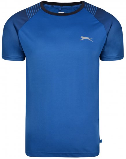 Slazenger Eli T-shirt Blue - Kratke Majice - Moške kratke majice za močnejše postave