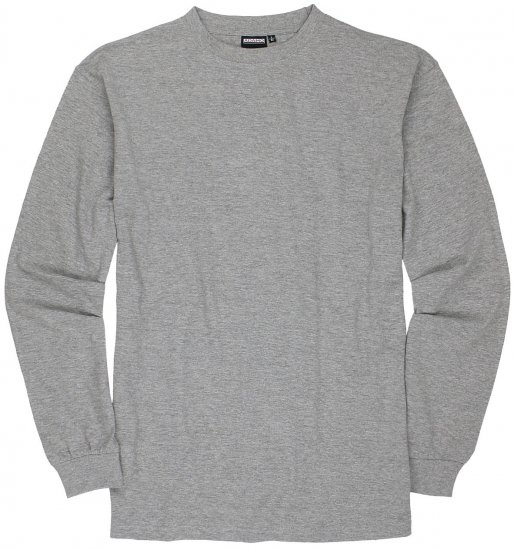 Adamo Floyd Comfort fit Long sleeve T-shirt Grey - Kratke Majice - Moške kratke majice za močnejše postave