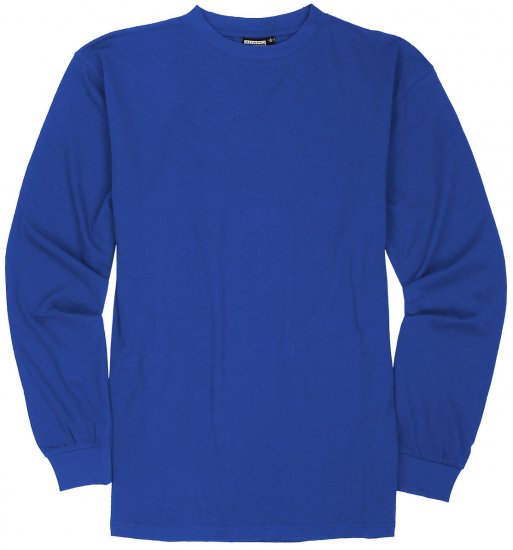Adamo Floyd Comfort fit Long sleeve T-shirt Royal Blue - Kratke Majice - Moške kratke majice za močnejše postave