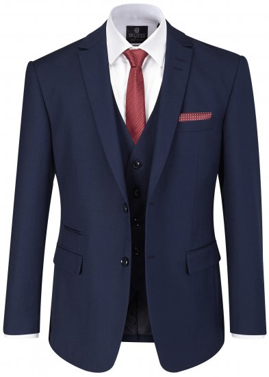 Skopes Kennedy Suit jacket Royal Blue - Obleke - Velike številke oblek za moške