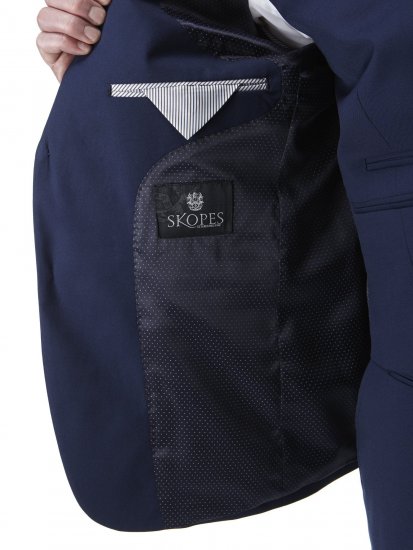 Skopes Kennedy Suit jacket Royal Blue - Obleke - Velike številke oblek za moške