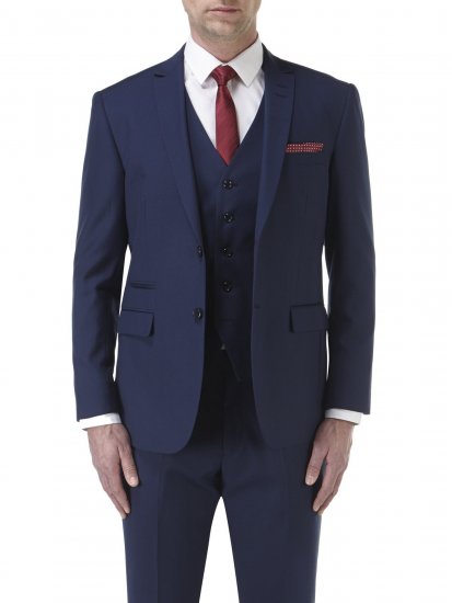 Skopes Kennedy Suit jacket Royal Blue - Obleke - Velike številke oblek za moške