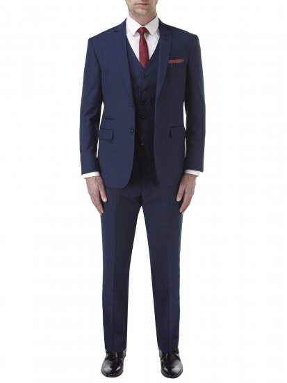 Skopes Kennedy Suit jacket Royal Blue - Obleke - Velike številke oblek za moške