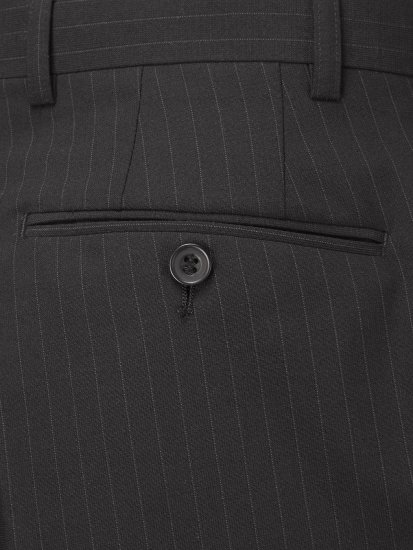 Skopes Darwin Suit pants Black Stripe - Kavbojke & hlače - Moške Kavbojke in Hlače za Močnejše Postave