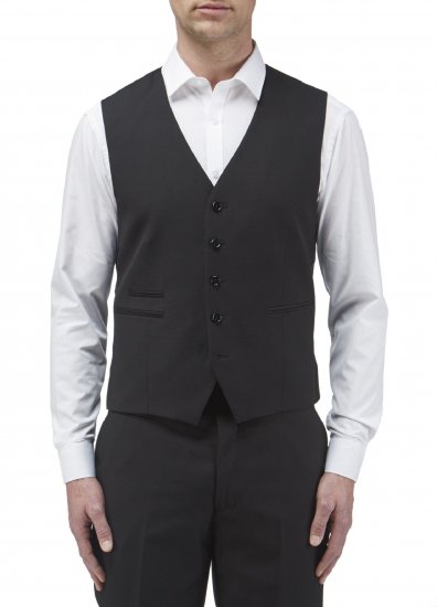 Skopes Madrid Waistcoat Black - Obleke - Velike številke oblek za moške
