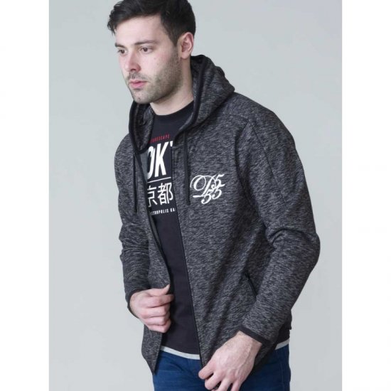 D555 Bennie Full zip Hoodie - Puloverji & jopice - Moški Puloverji & Jopice za Močnejše Postave