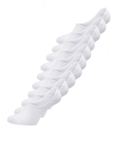 Jack & Jones Basic Kratke nogavice Bela 10-pack - Spodnje perilo & kopalne hlače - Moško Spodnje Perilo za močnejše postave