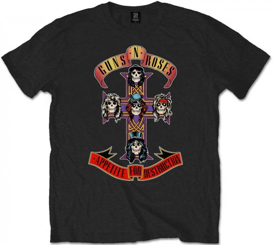 Guns N' Roses Appetite for Destruction T-shirt Black - Kratke Majice - Moške kratke majice za močnejše postave
