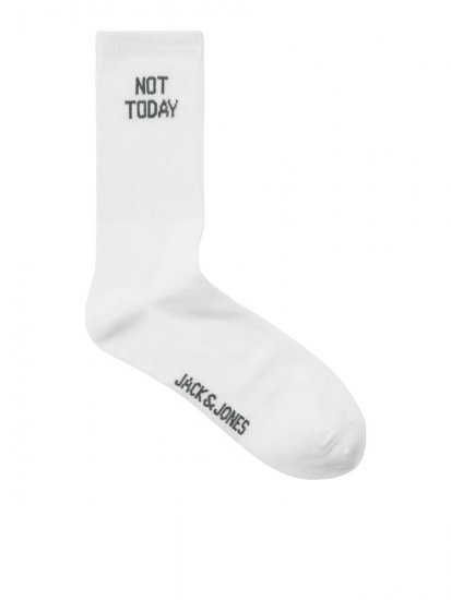Jack & Jones Power Statements Teniške nogavice Bela 3-pack - Spodnje perilo & kopalne hlače - Moško Spodnje Perilo za močnejše postave