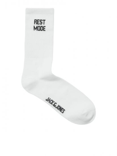 Jack & Jones Power Statements Teniške nogavice Bela 3-pack - Spodnje perilo & kopalne hlače - Moško Spodnje Perilo za močnejše postave