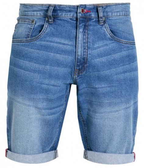 D555 Griffin Denim Shorts Stonewash - Kratke hlače - Moške Kratke Hlače za Močnejše Postave