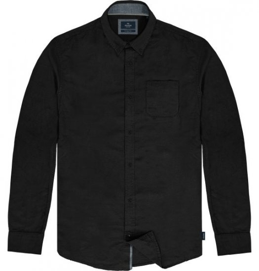 Double Outfitters GS-5225 Oxford srajca Črna - Srajce - Moške srajce za Močnejše Postave