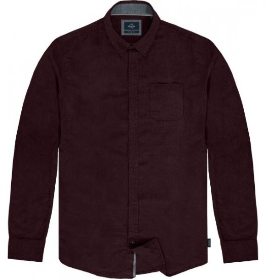 Double Outfitters GS-5225 Oxford srajca Bordo - Srajce - Moške srajce za Močnejše Postave