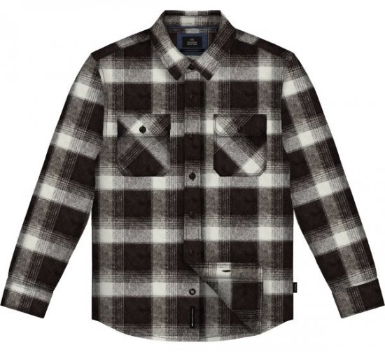 Double Outfitters GS-5233 Flanelasta srajca Rjava/Bež - Srajce - Moške srajce za Močnejše Postave