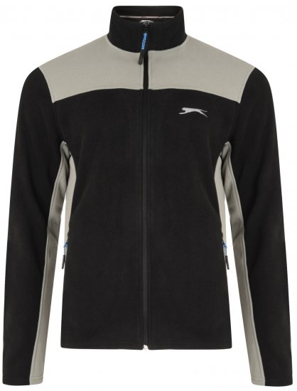 Slazenger Haines Microfleece Black - Puloverji & jopice - Moški Puloverji & Jopice za Močnejše Postave