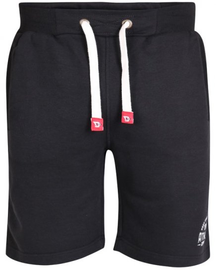 D555 Harvey Fleece Shorts Black - Trenirke & kratke trenirke - Moške Trenirke za Močnejše Postave