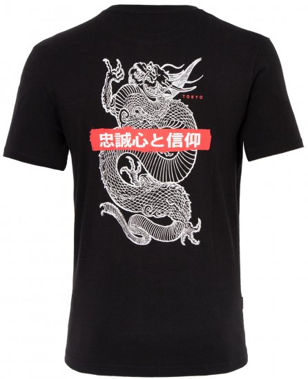 Loyalty & Faith Helix T-shirt Black - Kratke Majice - Moške kratke majice za močnejše postave
