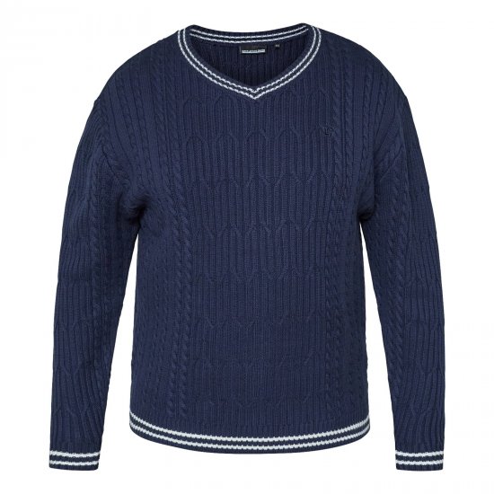 North Latitude V-Neck Knit Mornarska - TALL puloverji - TALL puloverji in jopice s kapuco